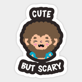 Cute Kawaii Werewolf Cute But Scary Sticker